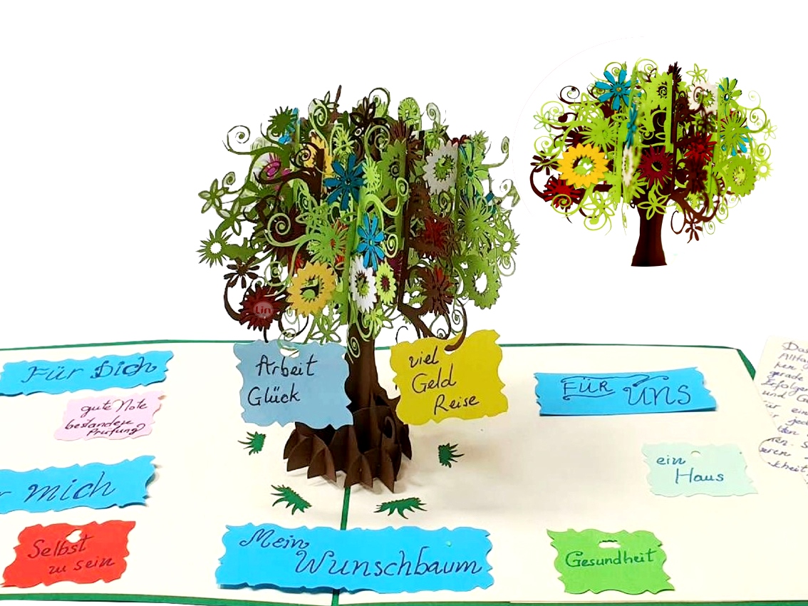 PopUp-Karte Wunschbaum