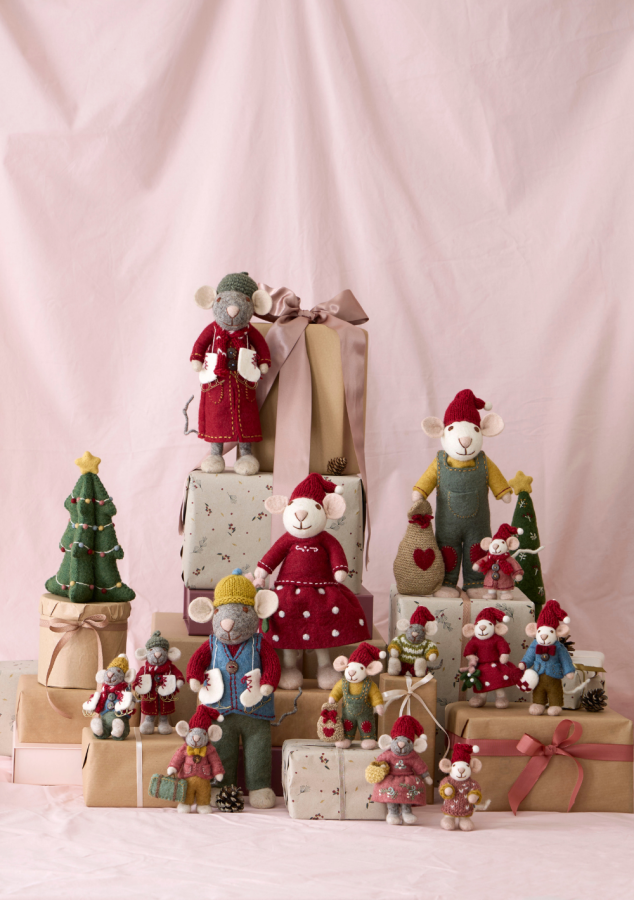 Christmas Mice Family