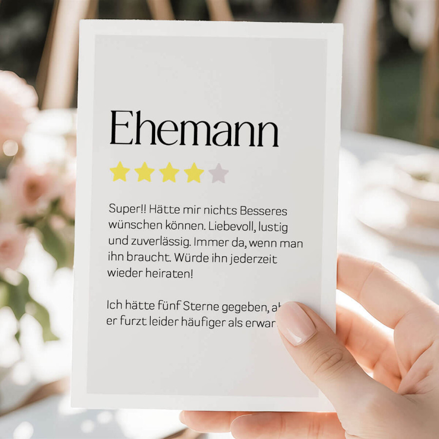 Postkarte "Ehemann"