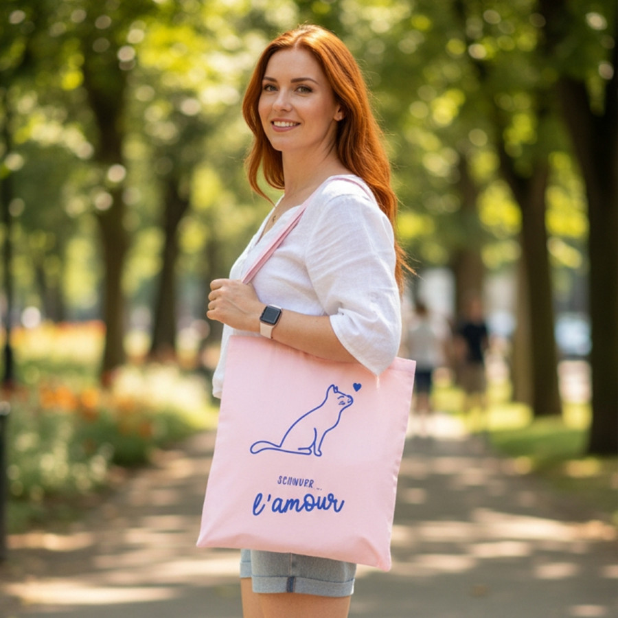 Bio-Baumwolltaschen mit Herz.