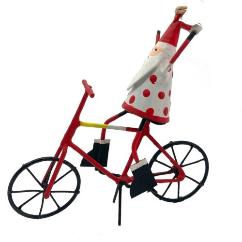 Santa on a bike