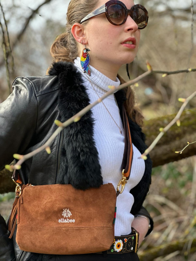 Ella Via Tasche cognac